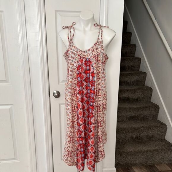 Nanette Lepore Floral Sleeveless Dress with Tie Straps - Picture 1 of 7